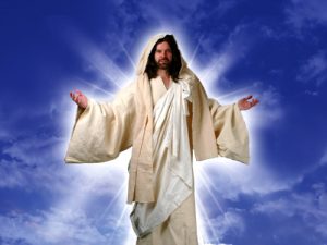 Image of Jesus in the sky