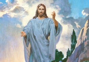 Picture of Jesus Christ in the sky