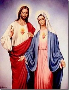 Sacred hearts of Jesus and Mary