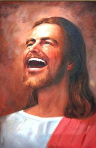 Jesus laughing image