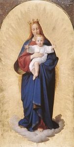 Infant Jesus and Mary