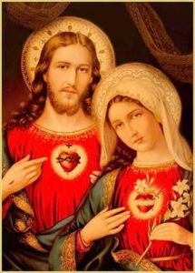 Sacred hearts of Jesus and Mary
