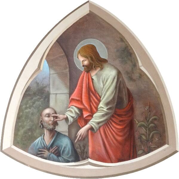 Jesus healing blind man picture