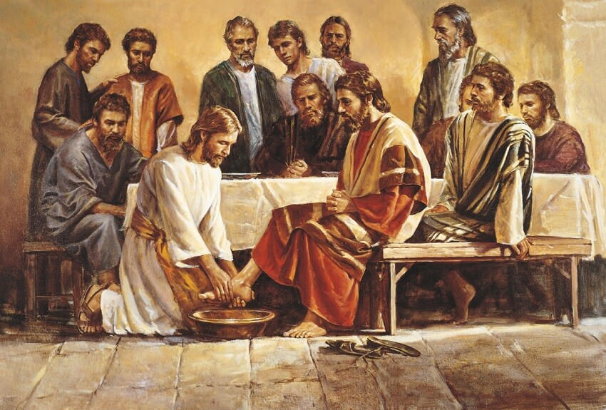 Jesus washing feet