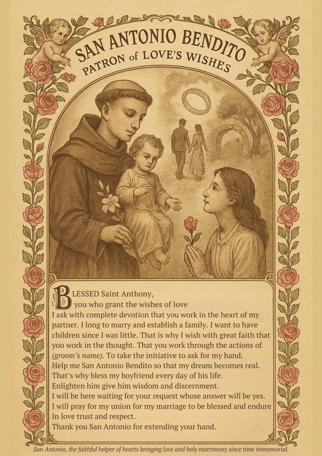 Prayer to Saint Anthony to get married
