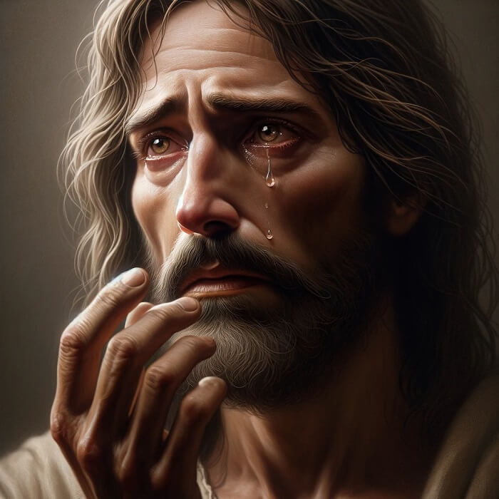 Pictures of Jesus Crying