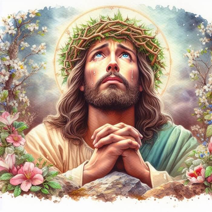 Pictures of Jesus Crying