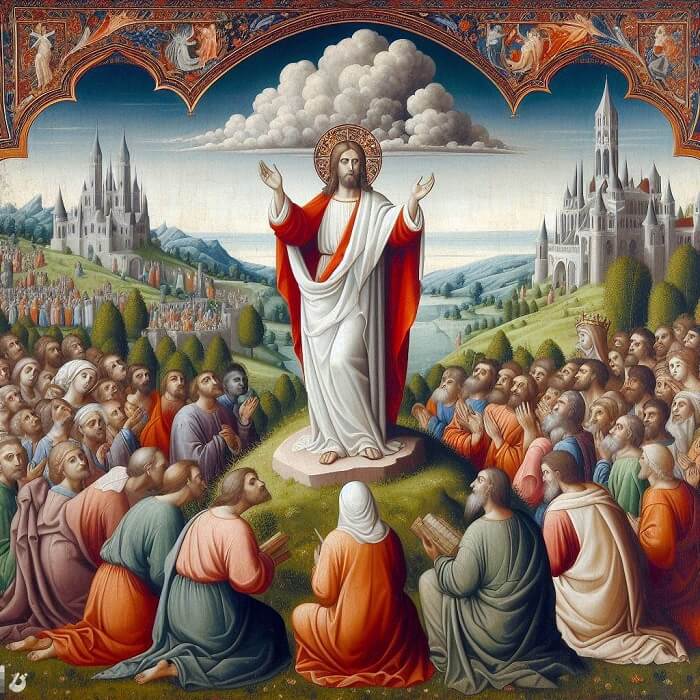 Jesus preaching