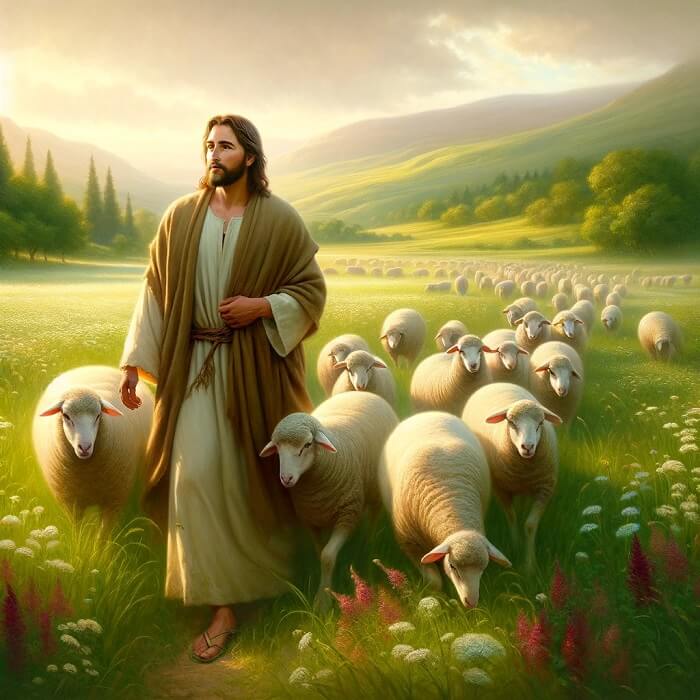 Jesus the good shepherd