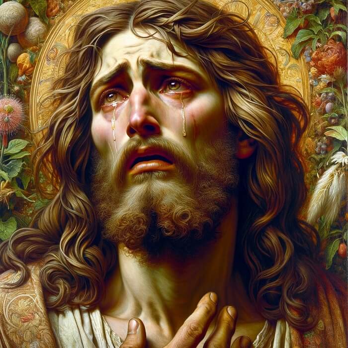 Pictures of Jesus Crying