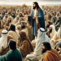 Jesus preaching