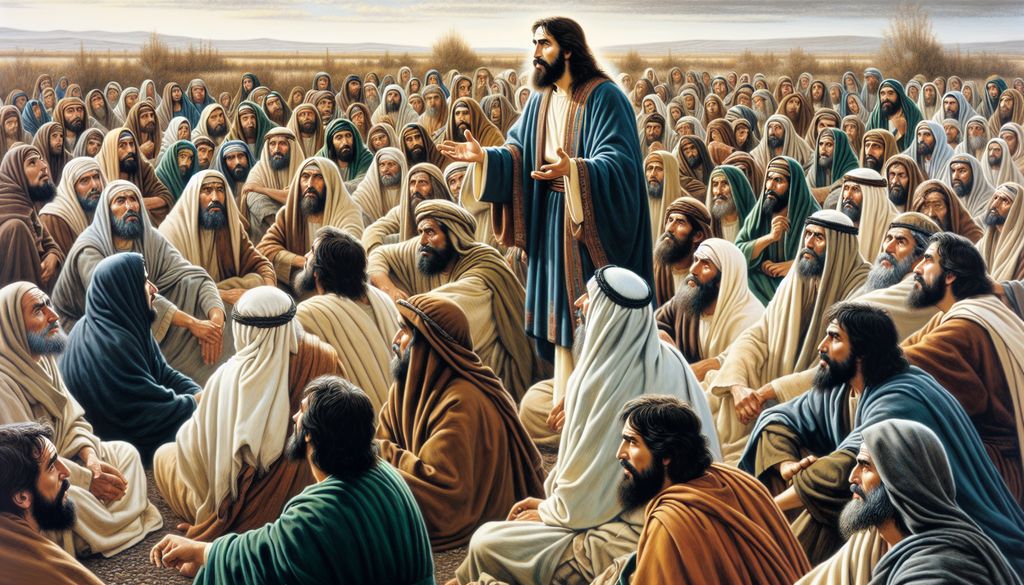 Jesus preaching