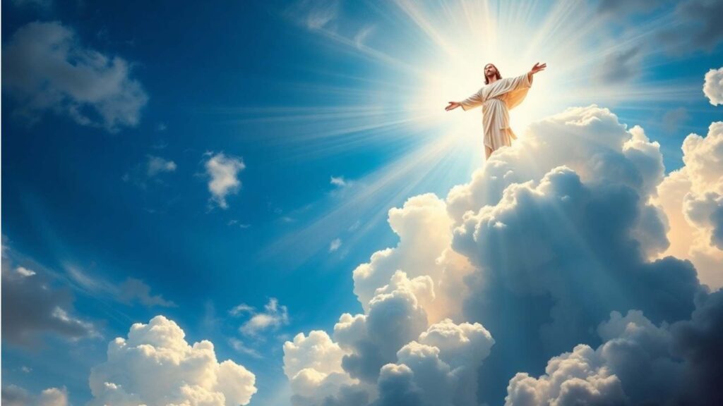 Jesus Returning on the Clouds