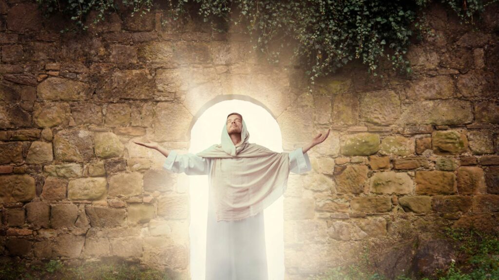 Jesus with open arms