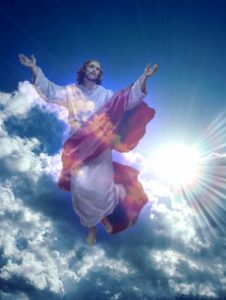Images of Jesus Christ in the clouds