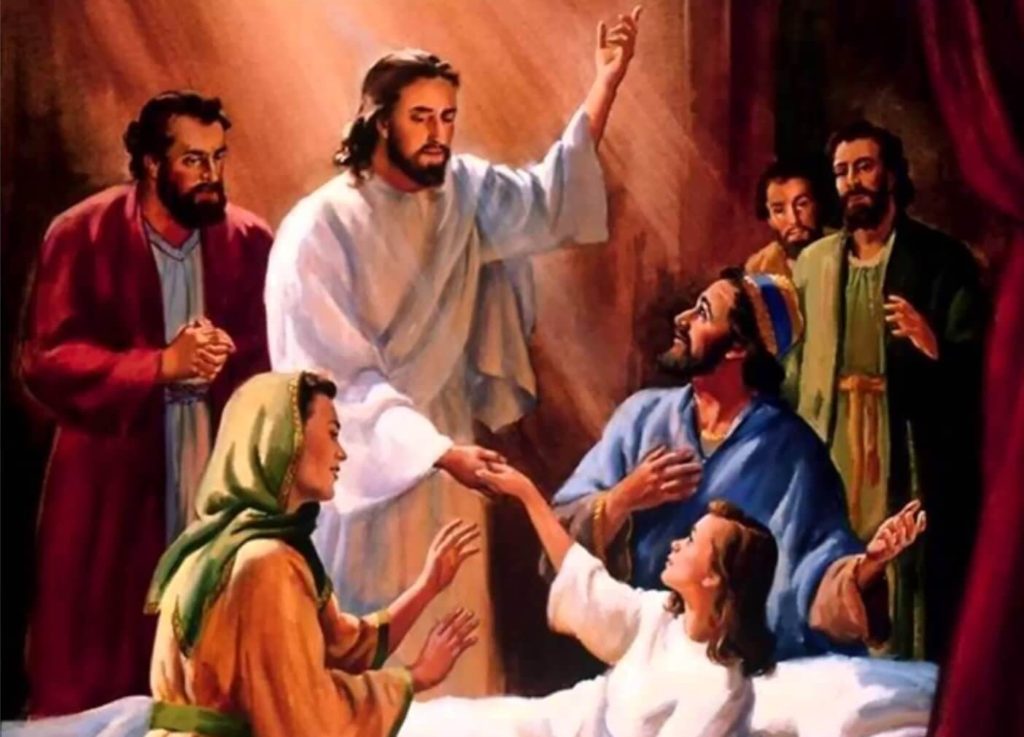 Jesus healing child image