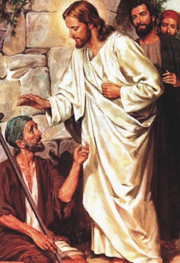 Picture of Jesus helping